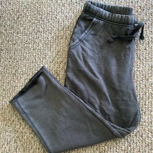 Aerie Wide Leg Cropped Sweatpants Size M